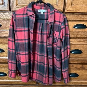 Pink Rose flannel